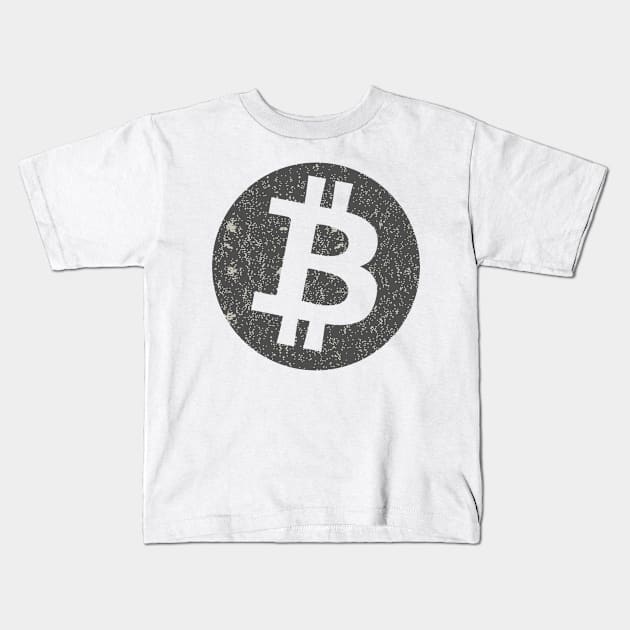 Bitcoin logo Kids T-Shirt by Karpatenwilli